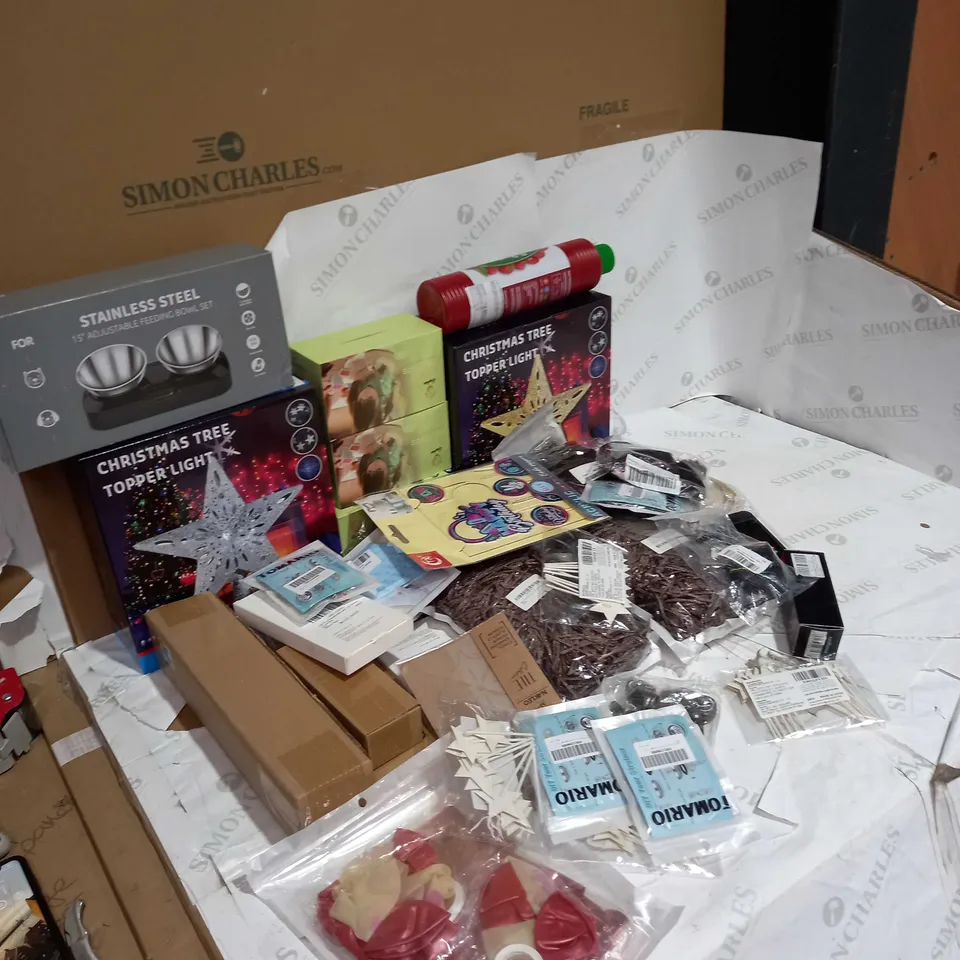 LOT OF APPROX 40 DIFFERENT ITEMS INCLUDING BOWLS , INK PADS 