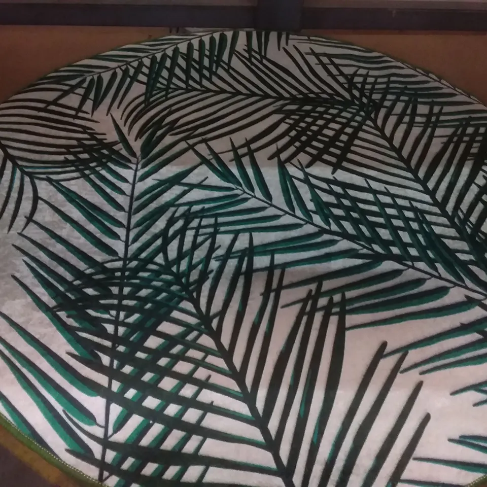 LEAF PRINT BATHMAT 
