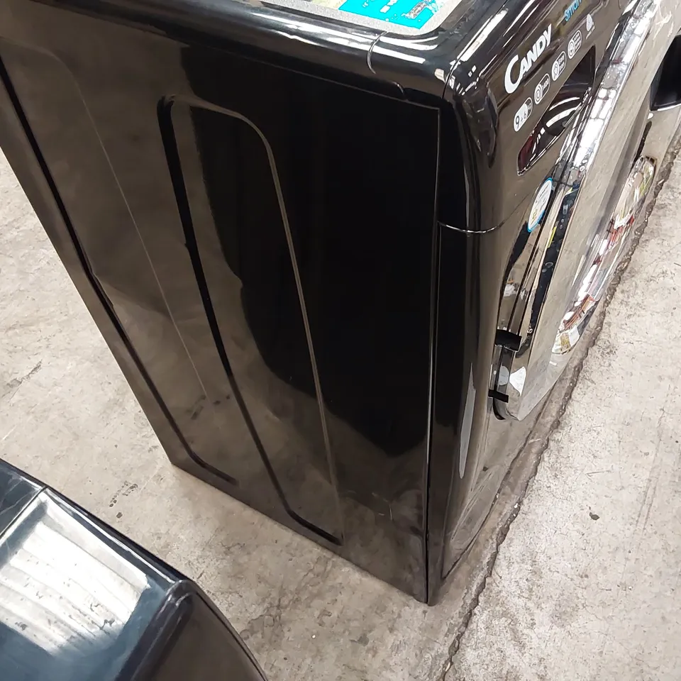 CANDY SMART PRO CSOW4963TWCE, FREESTANDING WASHER DRYER, 9KG WASH + 6KG DRY, 1400 RPM, WIFI ENABLED, BLACK WITH CHROME DOOR [ENERGY CLASS E]