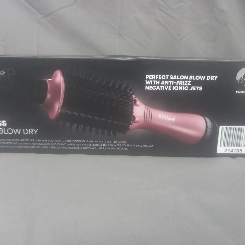 BOXED REVAMP PROGLOSS PERFECT BLOW DRY VOLUME & SHINE AIR STYLER