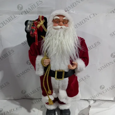 FESTIVE PRE LIT SANTA TRADITIONAL 43CM