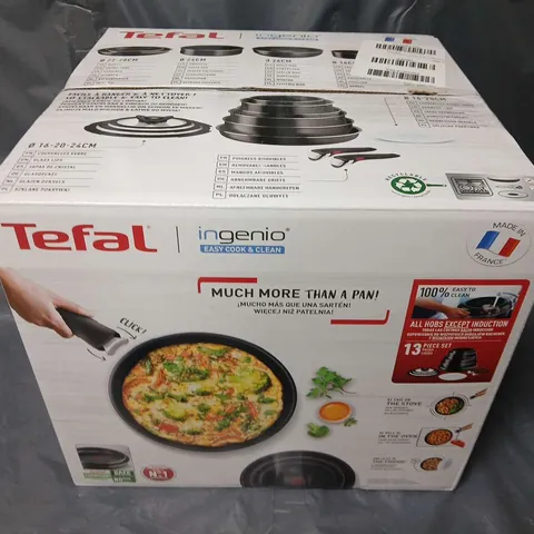 BOXED TEFAL INGENIO EASY COOK REMOVABLE HANDLE, STACKABLE PAN SET L1549023