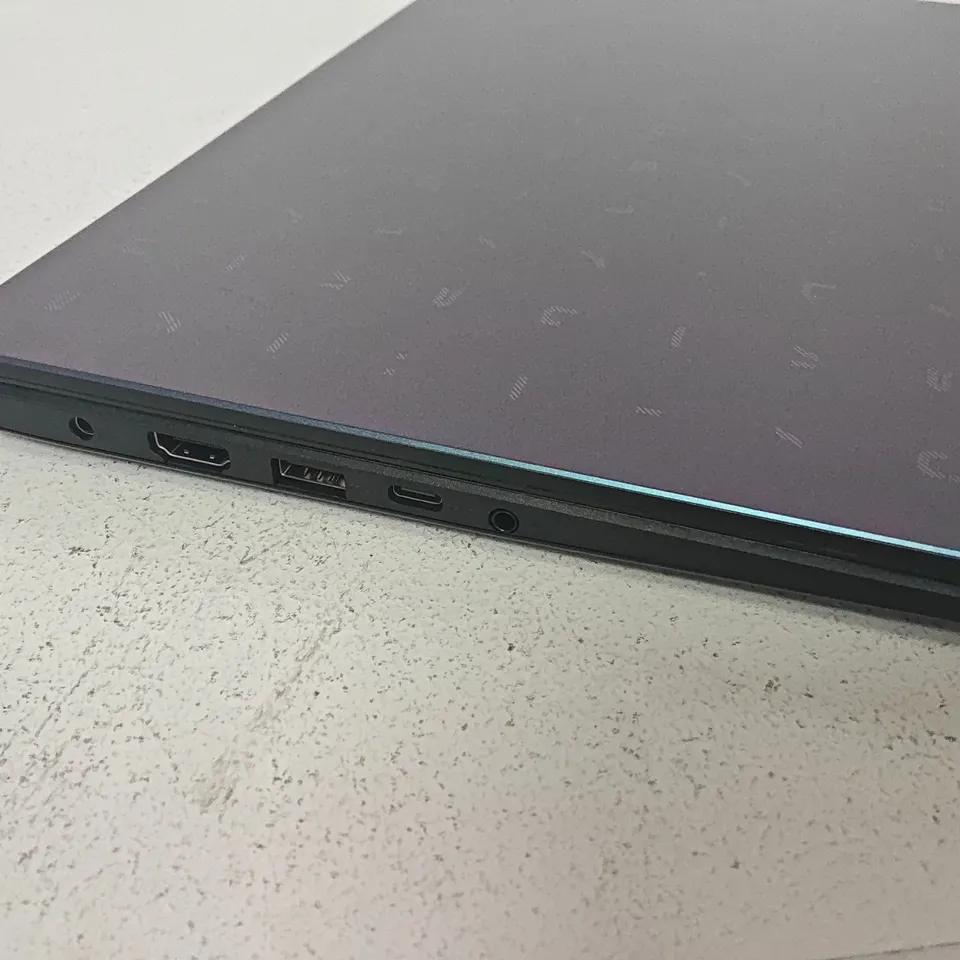 UNBOXED ASUS VIVOBOOK INTEL CELERON LAPTOP IN BLACK WITH BLUE LID - E410MA-L410MA