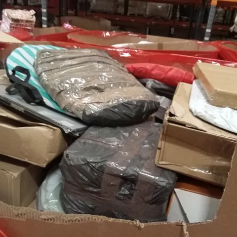 PALLET OF ASSORTED HOUSEHOLD GOODS AND PRODUCTS TO INCLUDE; ELECTRIC TOOLBOX, POPUP TENT, THERMOSTAT SLIMLINE HEATER