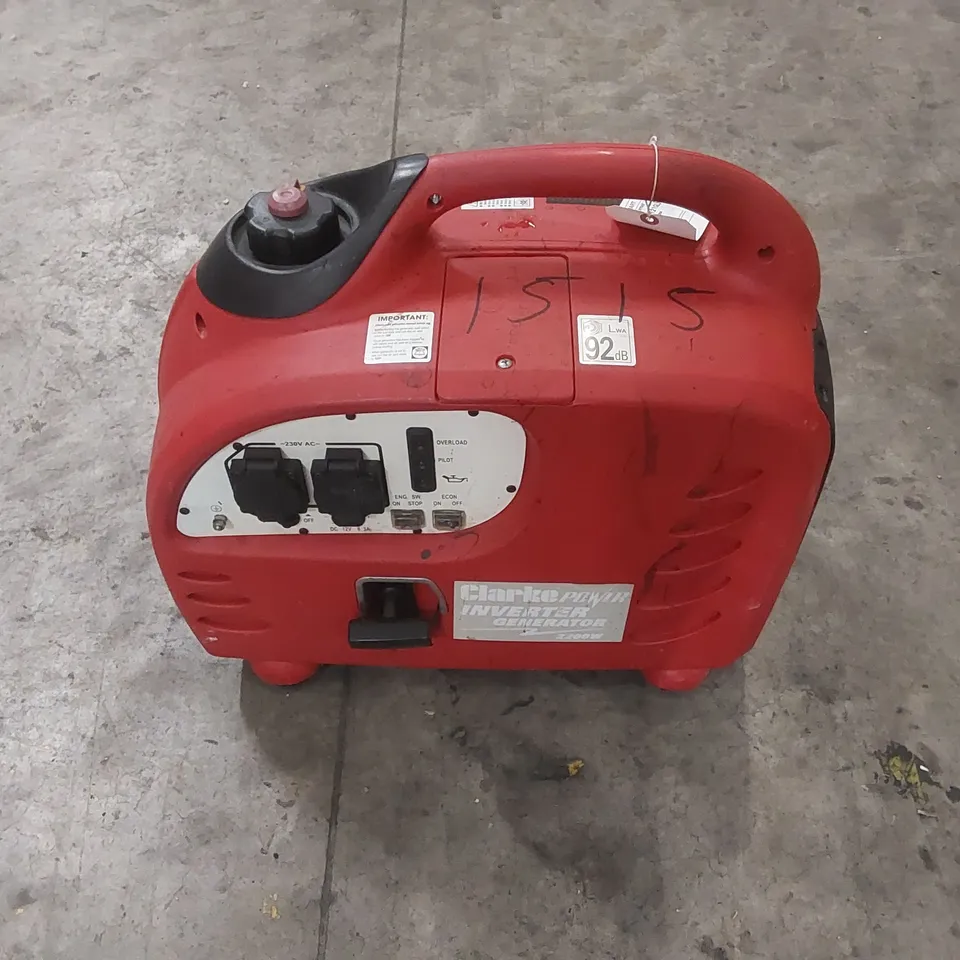 CLARKE IG2200A 2.2KW PETROL INVERTER GENERATOR