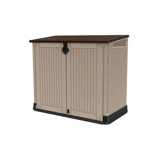 BOXED KETER STORE IT OUT MIDI 880L GARDEN STORAGE BOX -BROWN
