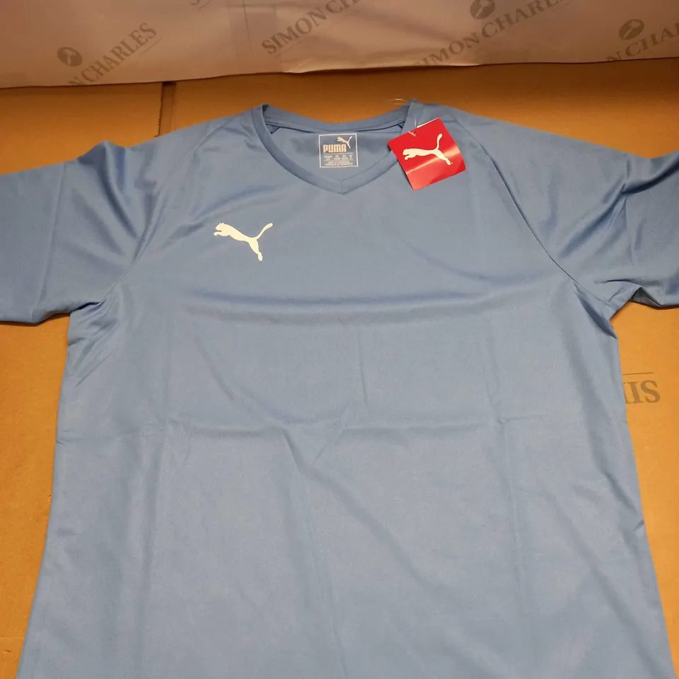 PUMA LOGO JERSEY T-SHIRT SIZE S