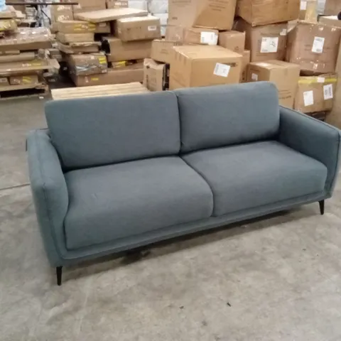 DESIGNER 3 SEATER FABRIC UPHOLSTERED SOFA 