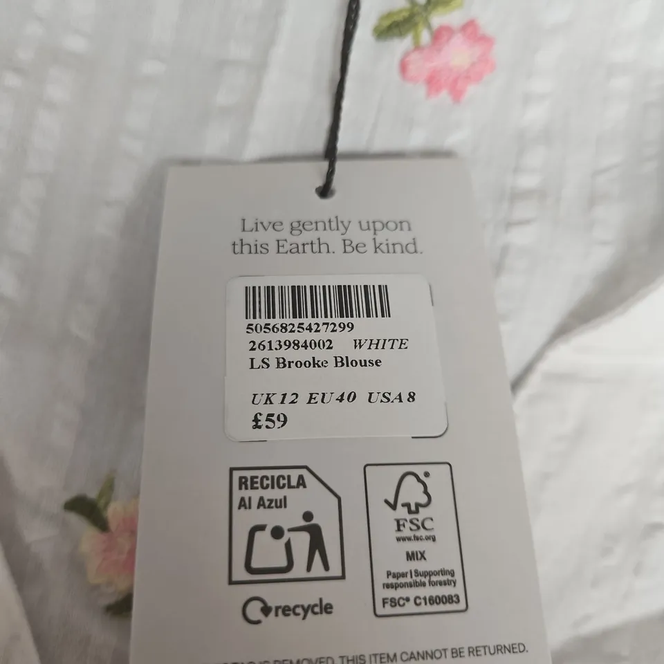 NOBODYS CHILD LS BROOKE BLOUSE - SIZE 12