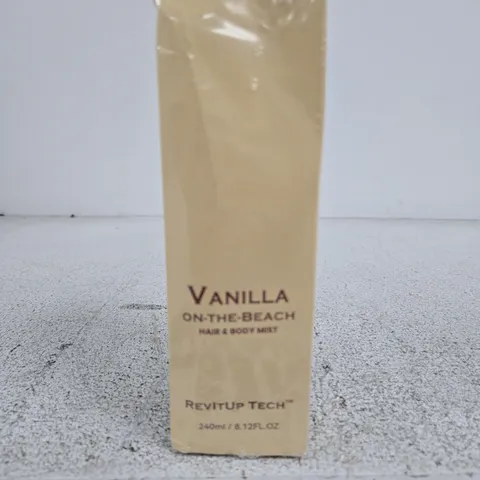 VANILLA ON-THE-BEACH HAIR & BODY MIST, 240ML β REVITUP TECH (BOXED)