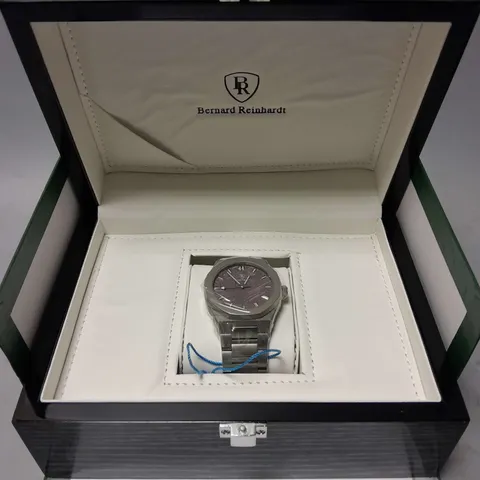 BERNARD REINHART DARK GREY MENS WRISTWATCH