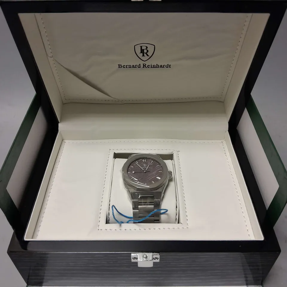 BERNARD REINHART DARK GREY MENS WRISTWATCH