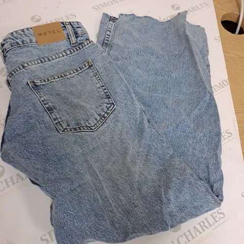 MOTEL WIDE LEG DENIM JEANS SIZE L