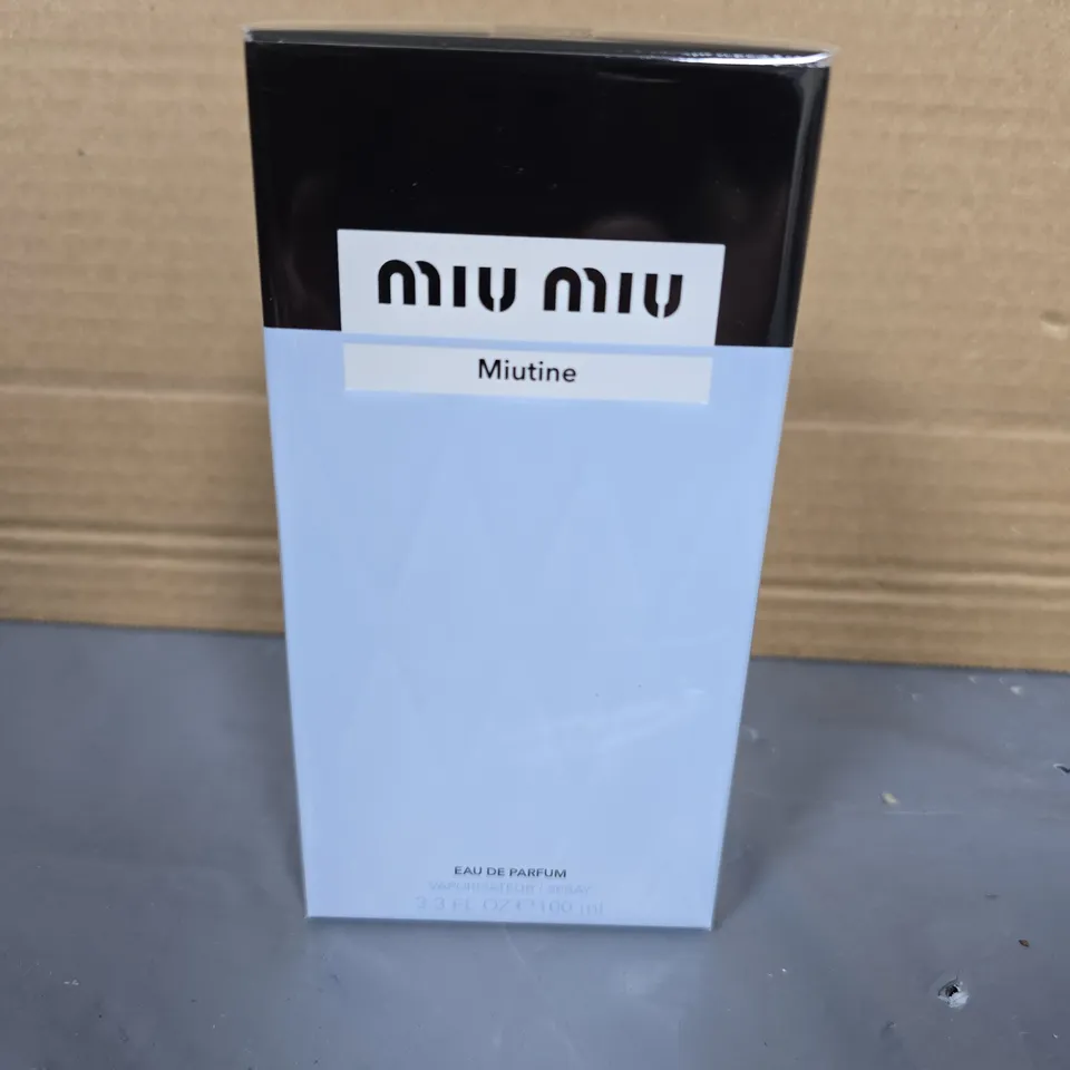 BOXED AND SEALED MIU MIU MIUTINE EAU DE PARFUM 100ML