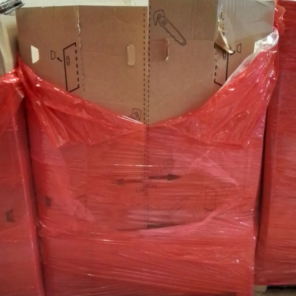 PALLET CONTAINING ASSORTED PRODUCTS INCLUDING LED BATHROOM MIRROR, MULTIFUNCTIONAL STEAM FLOOR WASHER, DODOHANI BATH STAND & ELECTRIC CLOTHES DRYER