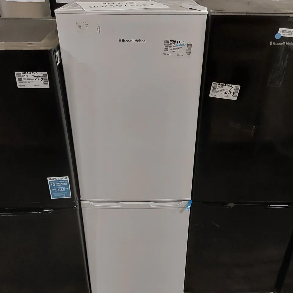 RUSSELL HOBBS RH50FF145 LOW FROST FRIDGE FREEZER, 113L FRIDGE, 61L FREEZER - WHITE (50CM WIDE, 145CM HIGH) - COLLECTION ONLY
