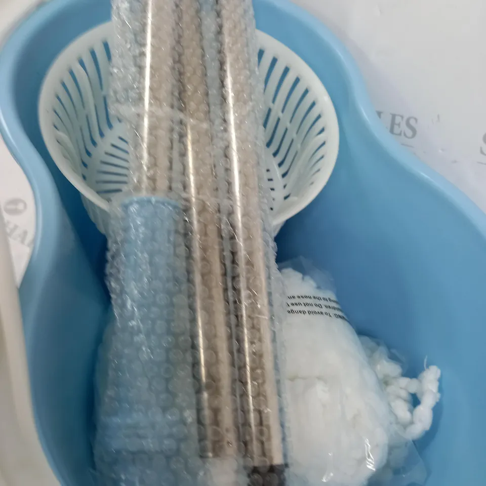 SPIN MOP AND BUCKET IN BLUE