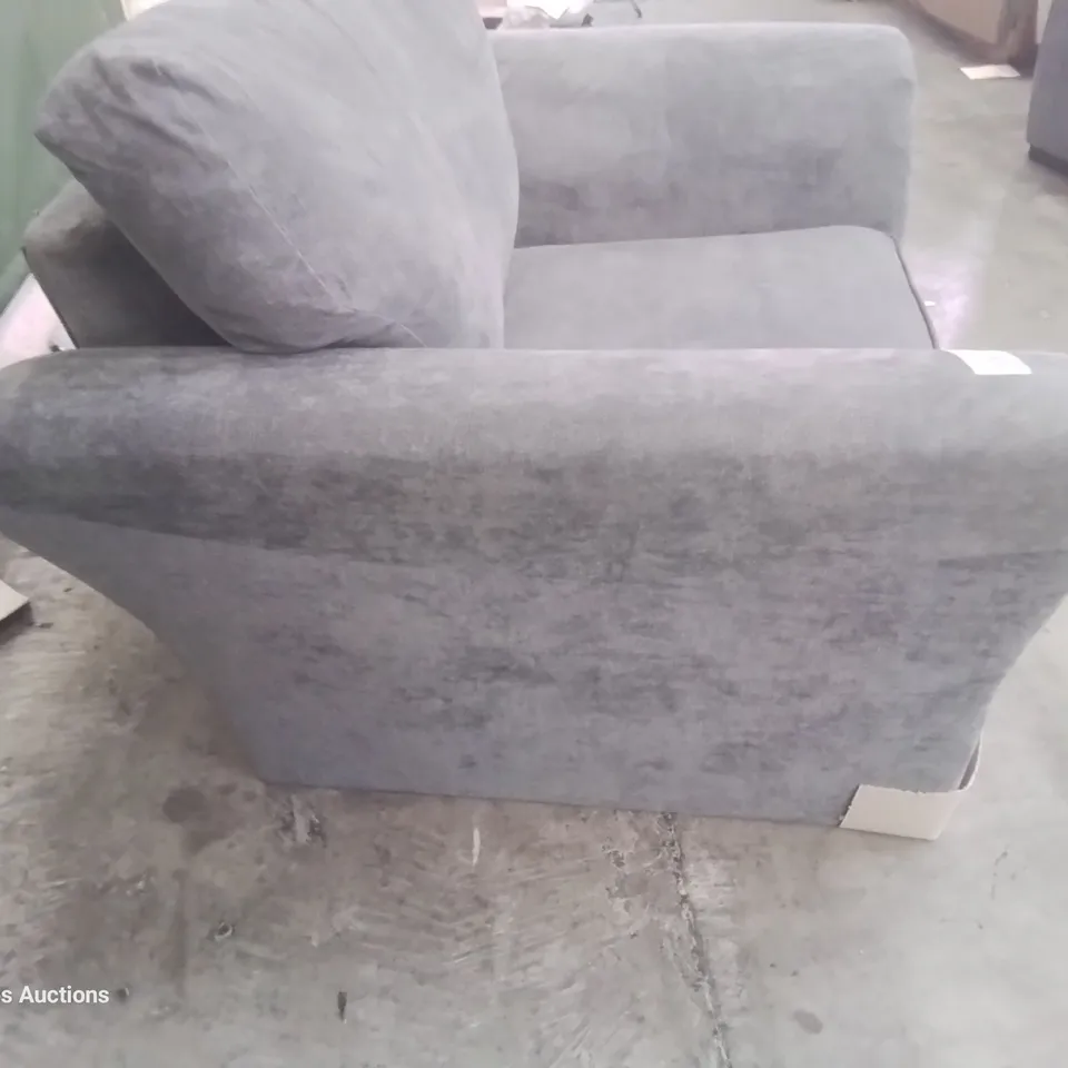 DESIGNER DURY EASY CHAIR GREY FABRIC