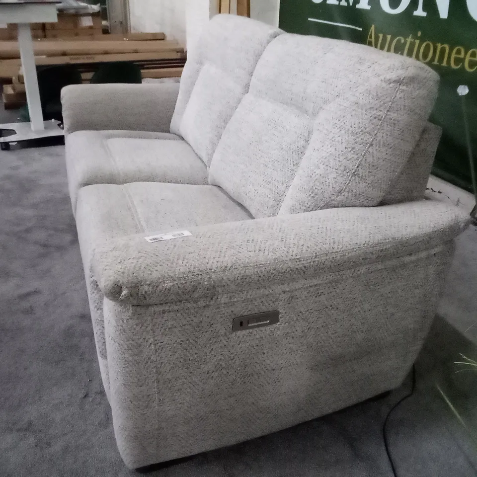 QUALITY DESIGNER 3 SEATER ELECTRIC RECLINER SOFA (2PCS) - BEIGE FABRIC