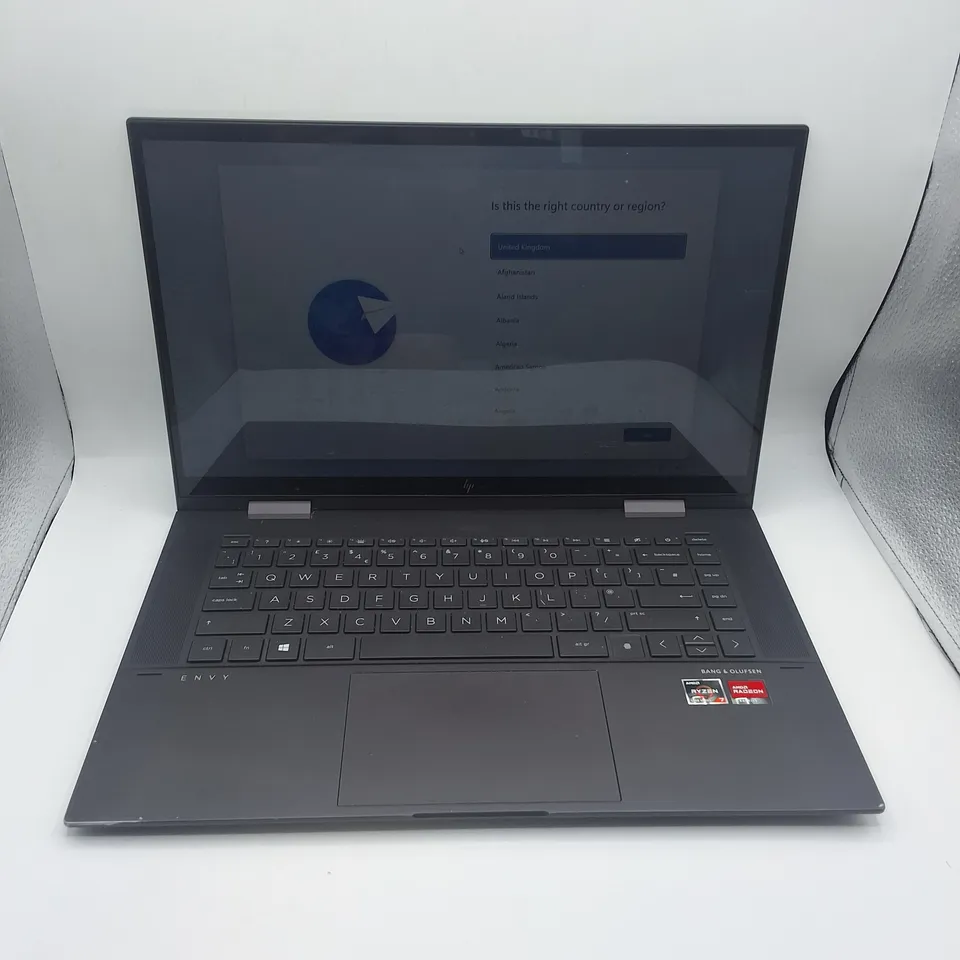 UNBOXED HP ENVY RYZEN 7 AMD RADEON LAPTOP IN BLACK - 15-EU0005NA