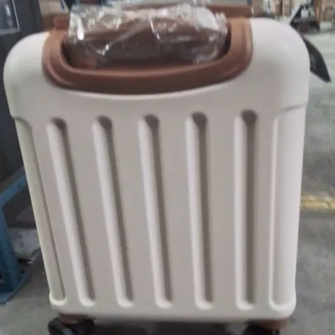 LUGG TRAVEL CABIN BAG CREAM&BROWN 