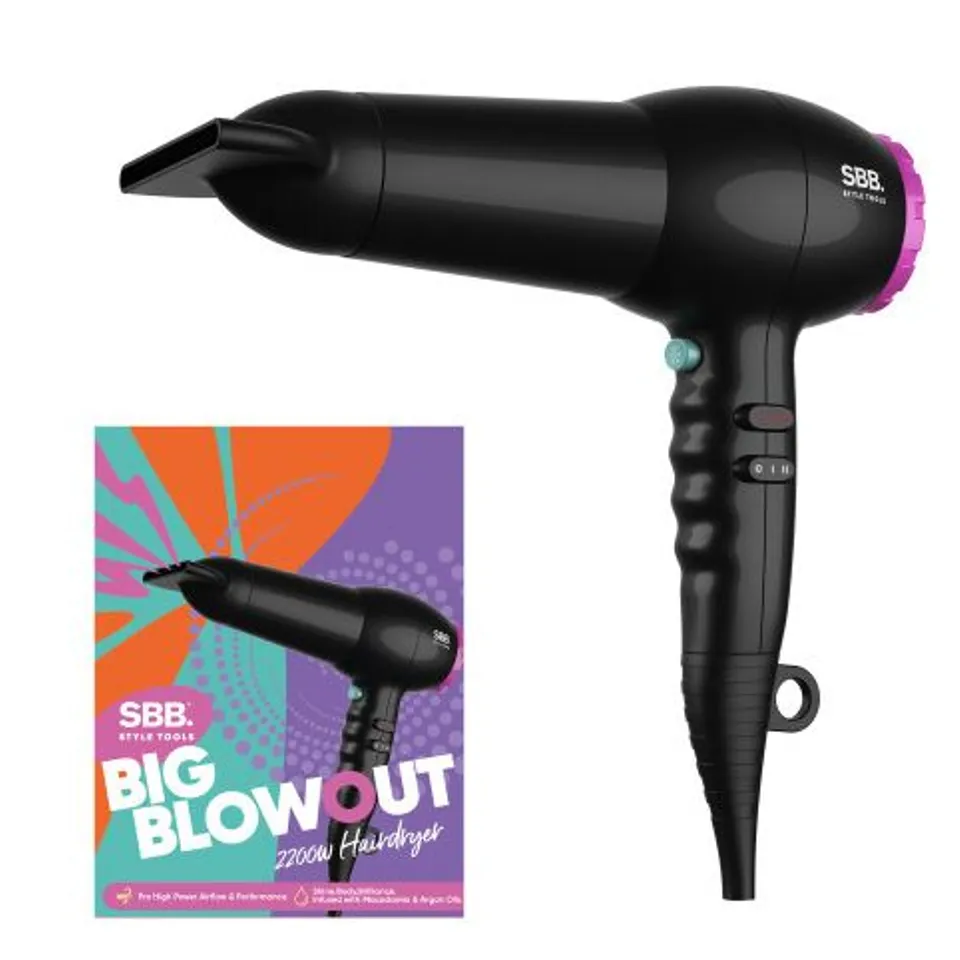 BOXED SBB STYLE TOOLS BIG BLOWOUT 2200W HAIRDRYER