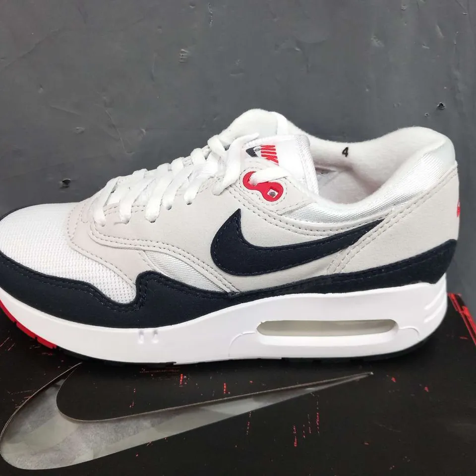 BOXED NIKE AIR MAX 1 '86 OG WHITE OBSIDIAN LT NEUTRAL GREY SIZE 3