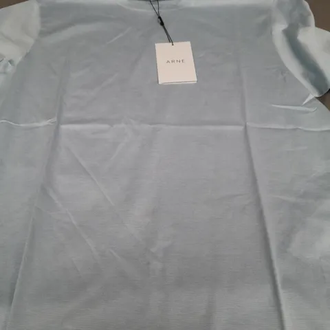 ARNE MERCERISED BOTTON FINE STRIPE T-SHIRT - MEDIUM