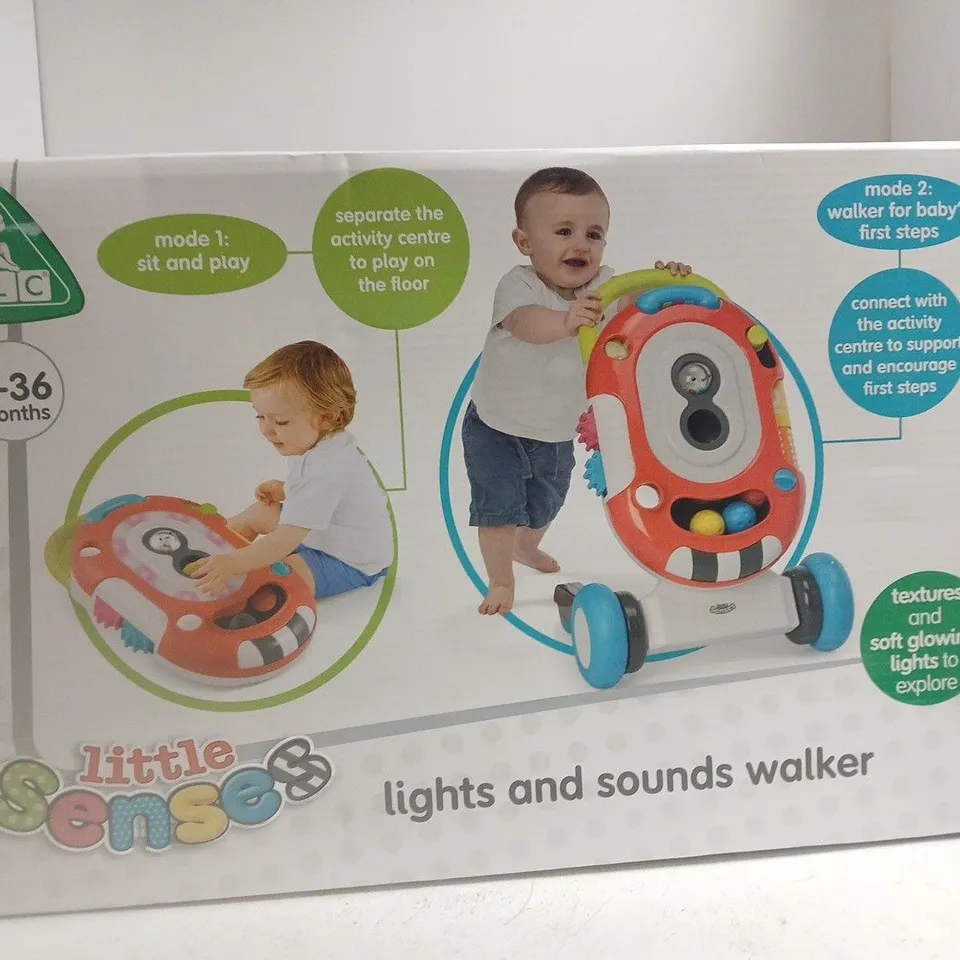 ELC LITTLE SENSES LIGHTS AND SOUNDS WALKER – BOXED, FOR 6–36 MONTHS