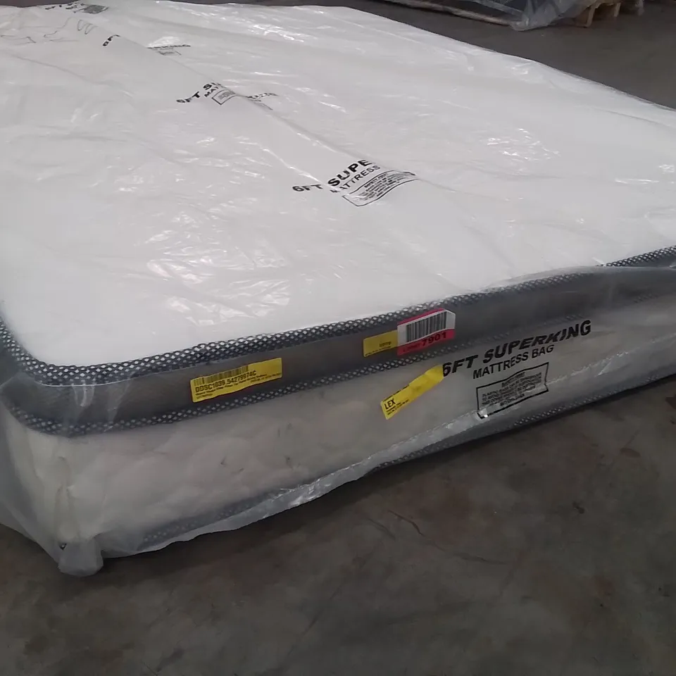 QUALITY BAGGED MURCIA SLEEP PILLOW TOP POCKET SPRUNG KINGSIZE MATTRESS 