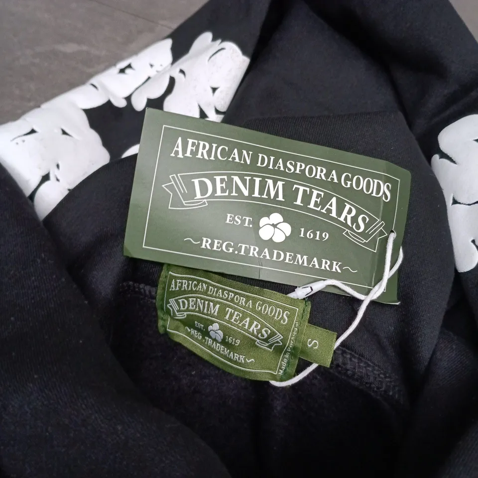 DENIM TEARS AFRICAN DIASPORA GOODS HOODIE – BLACK, UK SIZE S