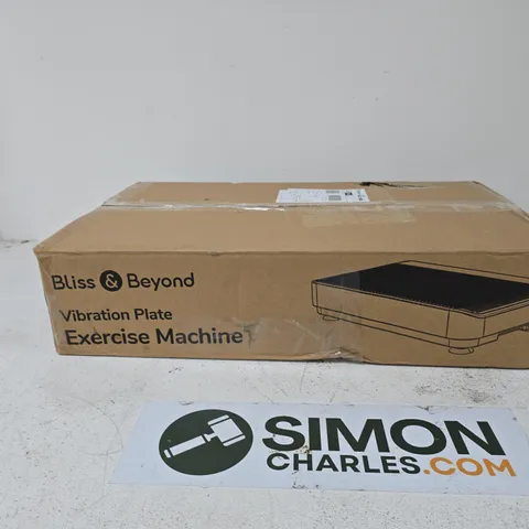 BLISS & BEYOND VIBRATION PLATE EXERCISE MACHINE – BOXED