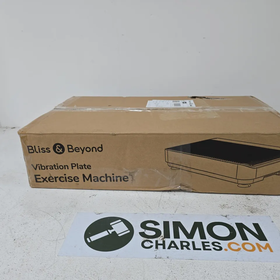BLISS & BEYOND VIBRATION PLATE EXERCISE MACHINE – BOXED