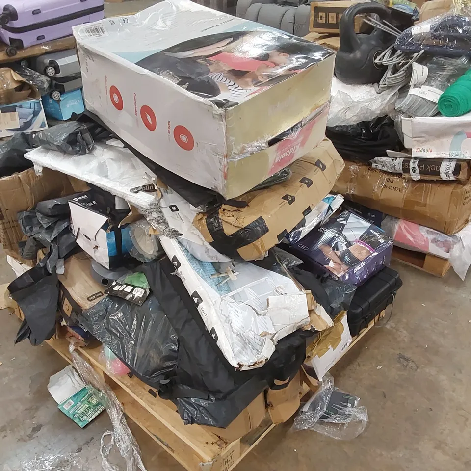 PALLET CONTAINING A LARGE VARIETY OF HOUSEHOLD ITEMS