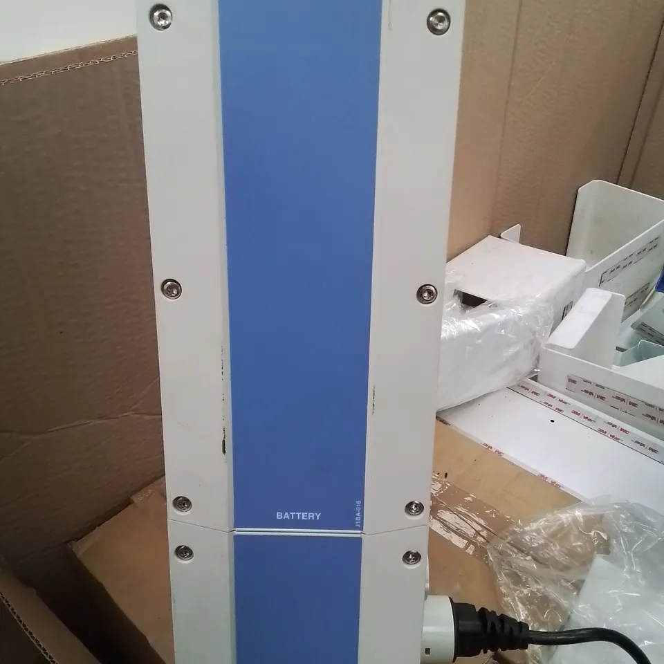 PALLET OF ASSORTED DISPENCERS, BATTERY & CHARGER, BOXED ADJUSTABLE CHAIR ARMS BLACK,