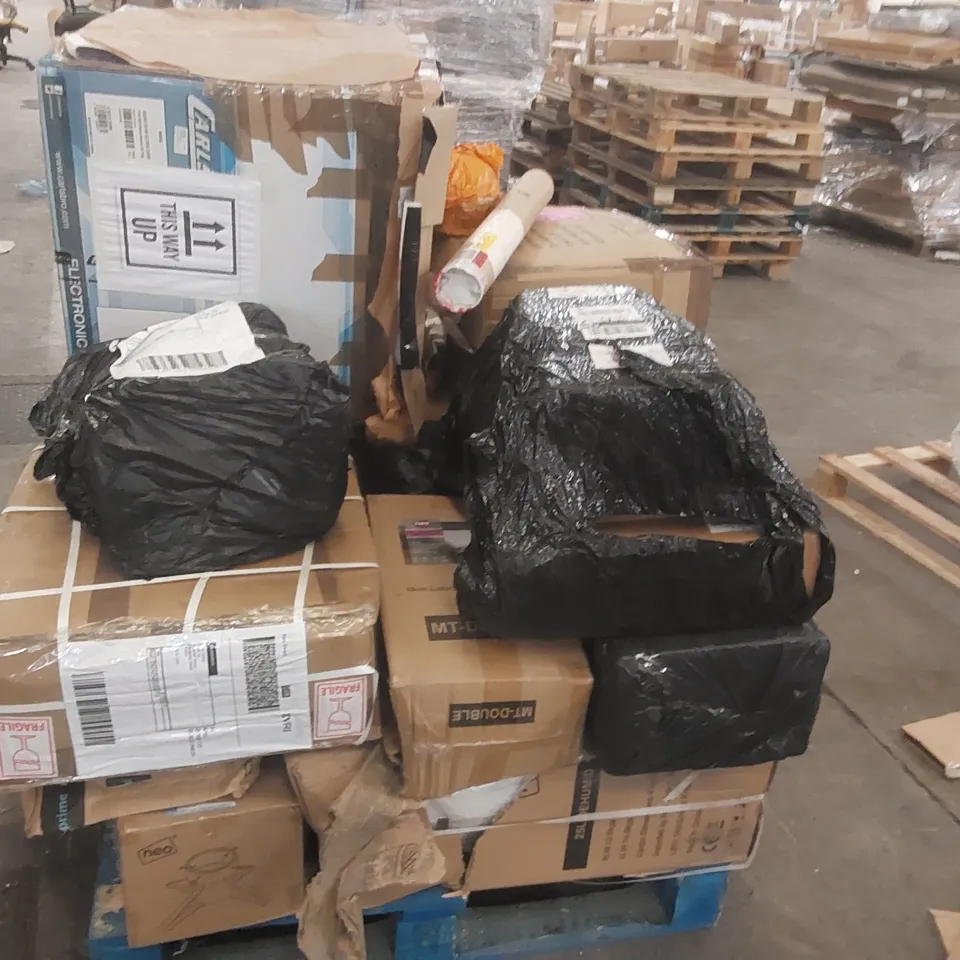 PALLET CONTAINING A LARGE QUANTITY OF ASSORTED FURNITURE PARTS ECT 