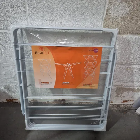 HOMEHUT FOLDING CLOTHES DRYING RACK – WHITE