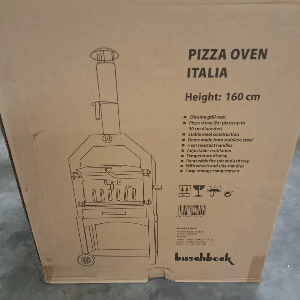 BOXED BUSHBECK PIZZA OVEN ITALIA