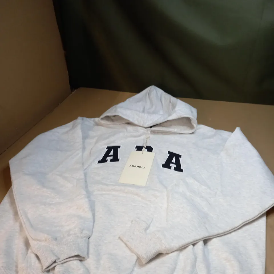 ADA LIGHT GREY OVERSIZED HOODIE SIZE L 