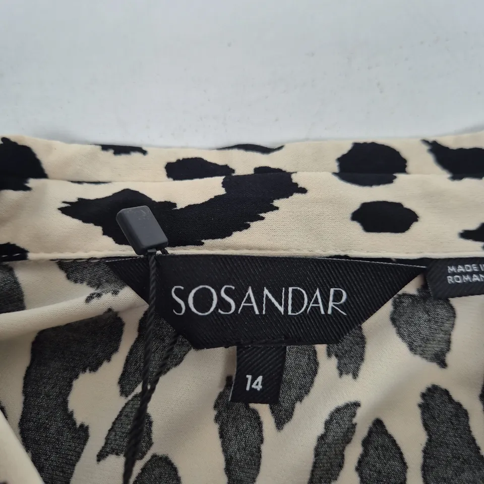 SOSANDAR LEOPARD PRINT SHIRT – UK 14