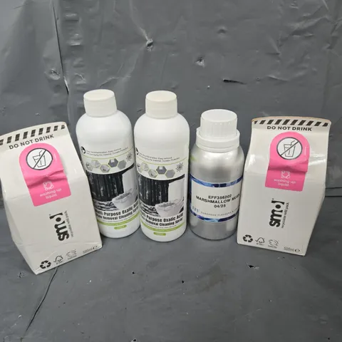 APPROXIMATELY 20 ASSORTED LIQUIDS TO INCLUDE WASHING UP LIQUID, STAIN REMOVAL CLEANING SPRAY, MARSHMALLOW MUSK, ETC - COLLECTION ONLY