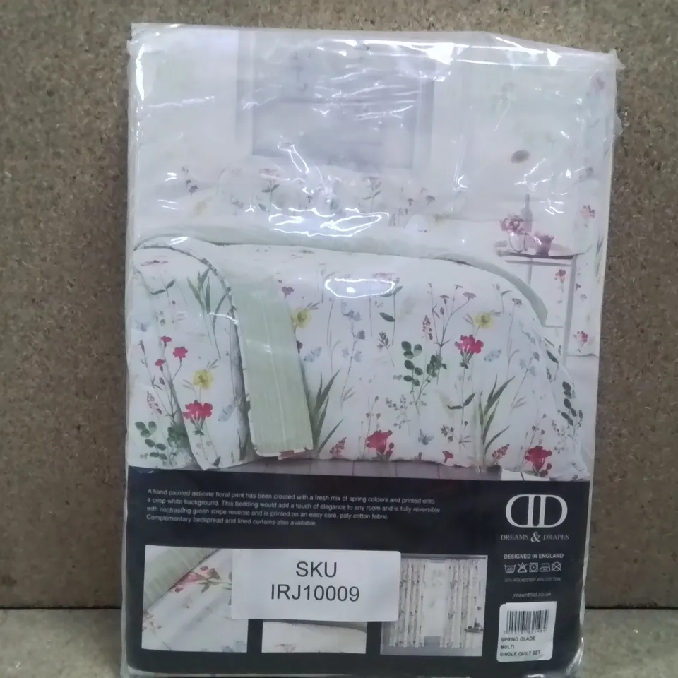BRAND NEW DREAMS AND DRAPES SINGLE DUVET COVER SET- MULTICOLOURED 