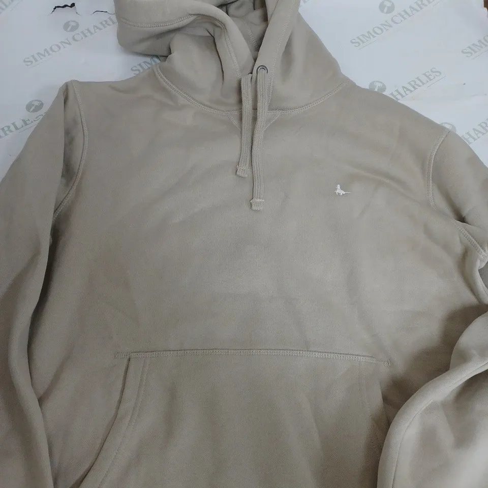 JACK WILLS WOODWARD BEIGE HOODIE - MEDIUM
