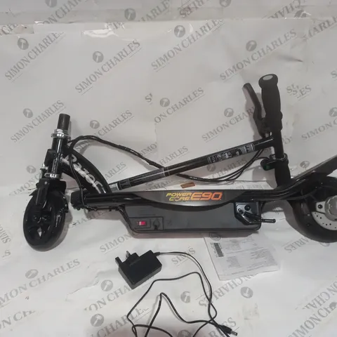 BOXED RAZOR POWERCORE E90 ELECTRIC SCOOTER IN BLACK - COLLECTION ONLY