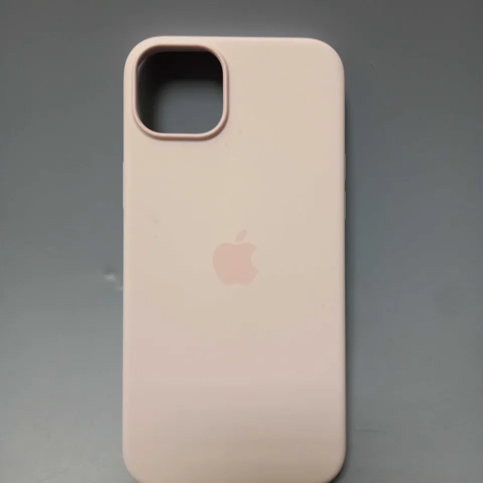 BOXED IPHONE 15 PLUS SILICONE CASE - SALMON PINK