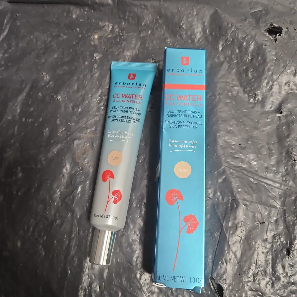 ERBORIAN CC WATER À LA CENTELLA – GEL SKIN PERFECTEUR, 40 ML