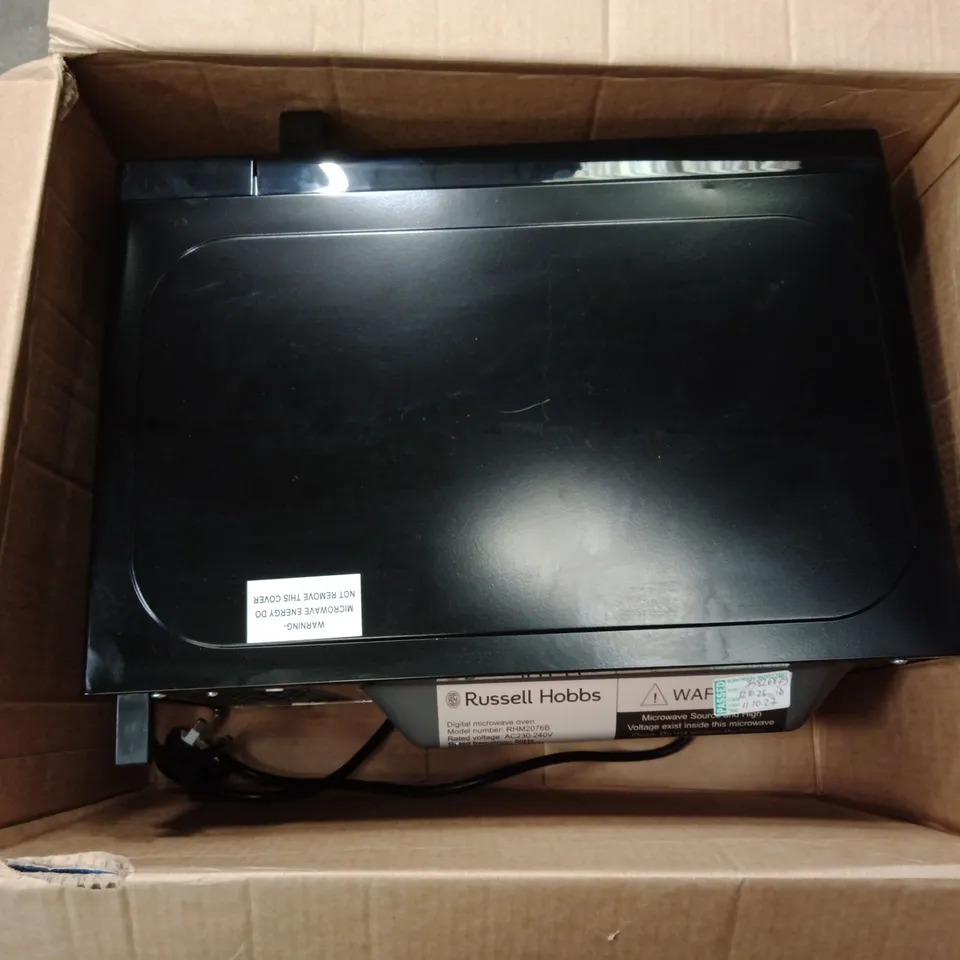 RUSSELL HOBBS DIGITAL MICROWAVE OVEN (RHM2076B) – BOXED