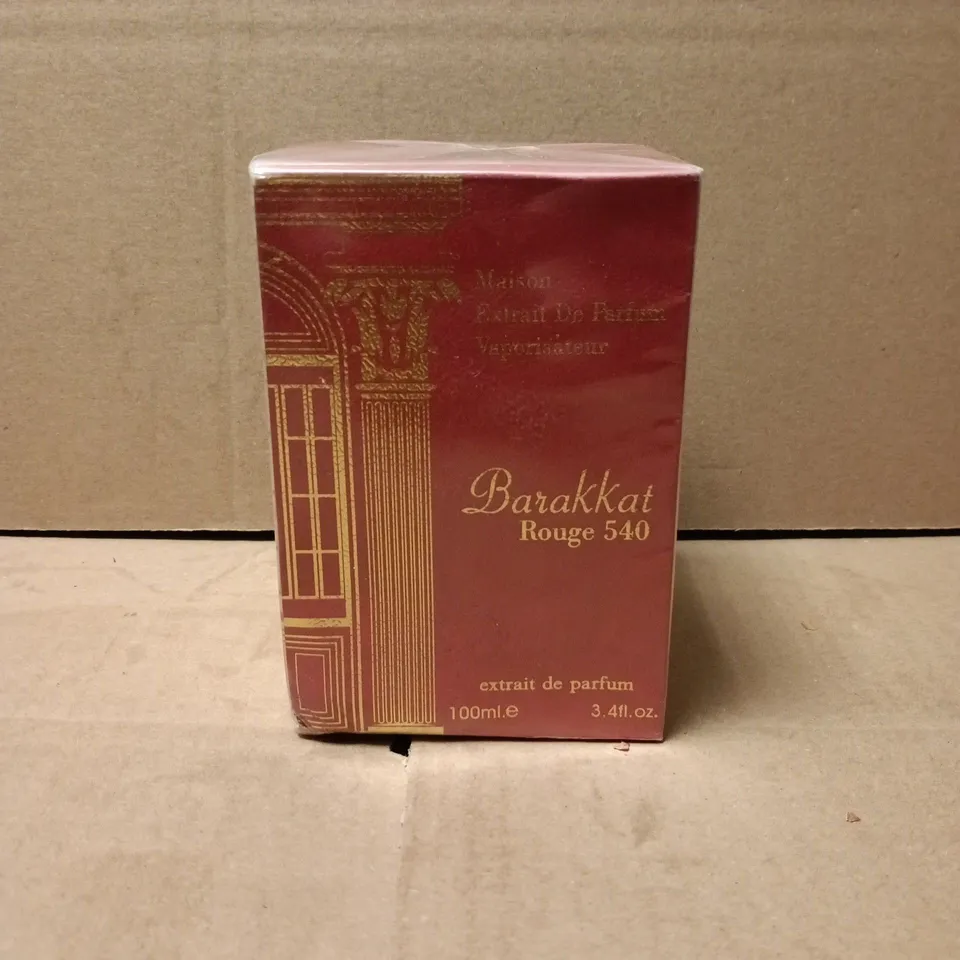 BOXED AND SEALED  MAISON EXTRAIT DE PARFUM BARAKKAT ROUGE 540 EXTRAIT DE PARFUM 100ML