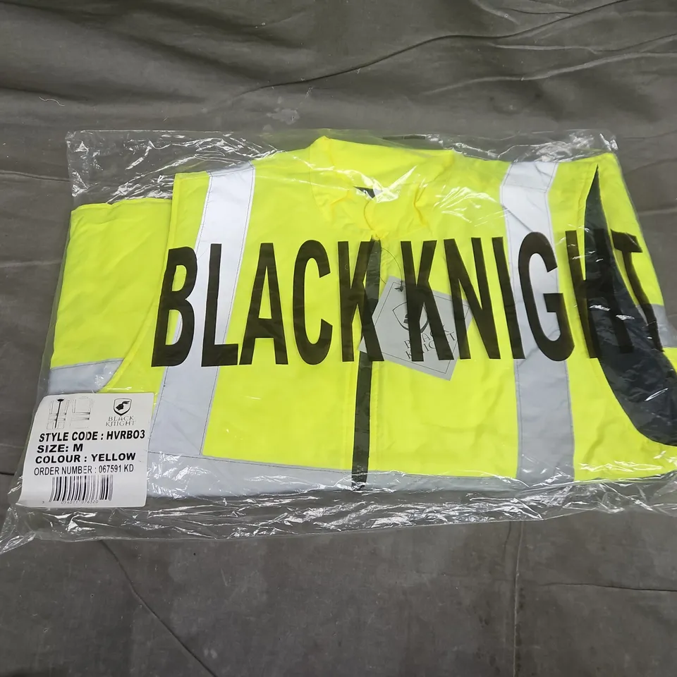 BAGGED BLACK KNIGHT HIGH VISIBILITY REVERSIBLE BODYWARMER - MEDIUM