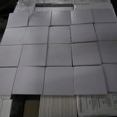 PALLET OF APPROXIMATELY 80 PACKS OF 44 BRAND NEW MAT VIOLET AUBERGINE ASTUCE COLLECTION MAISON TILES- EACH PACK COVERS APPROXIMATELY 1M² (TOTAL APPROX. 80 Sq.Metres)